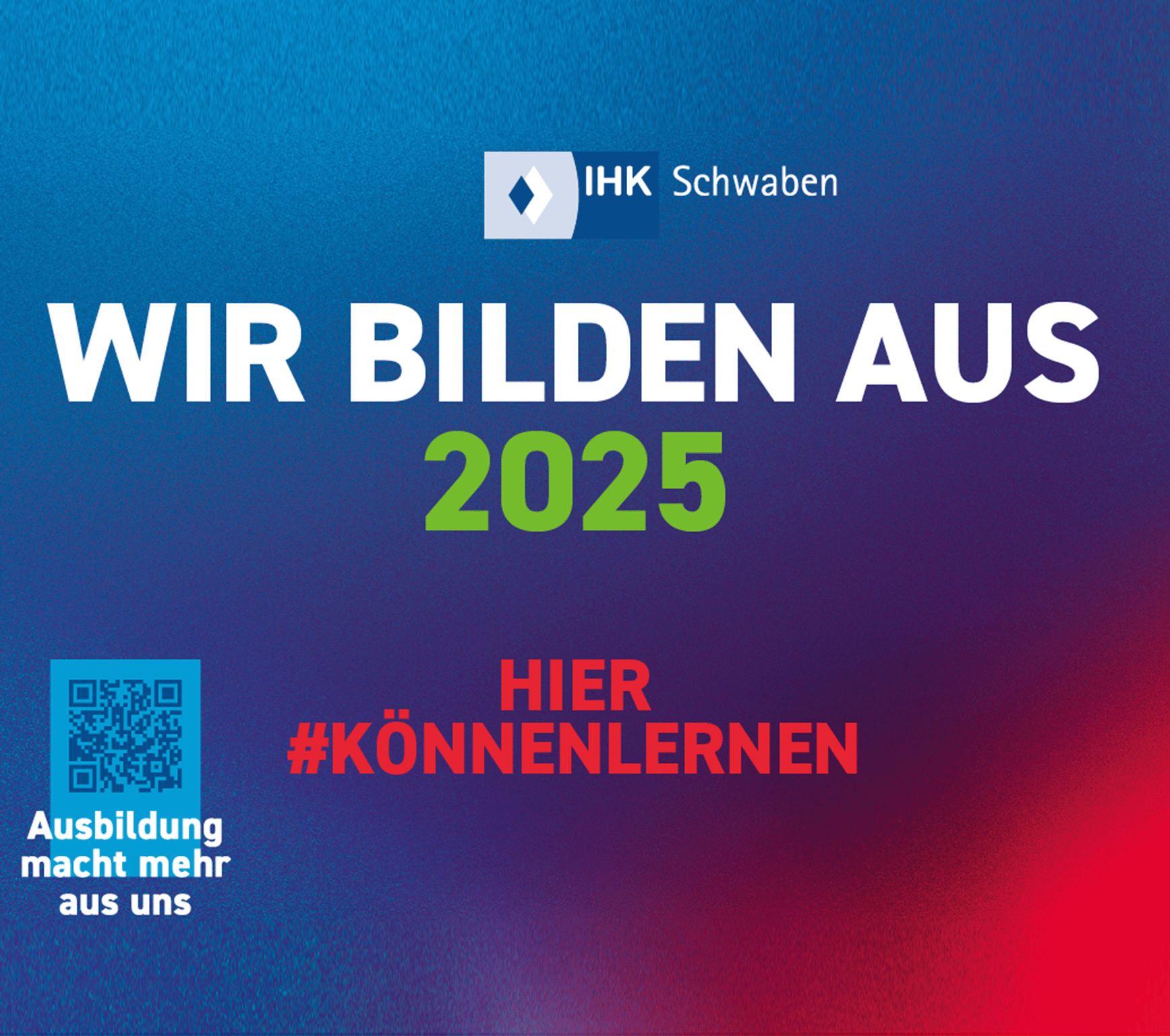 Wir bilden aus.